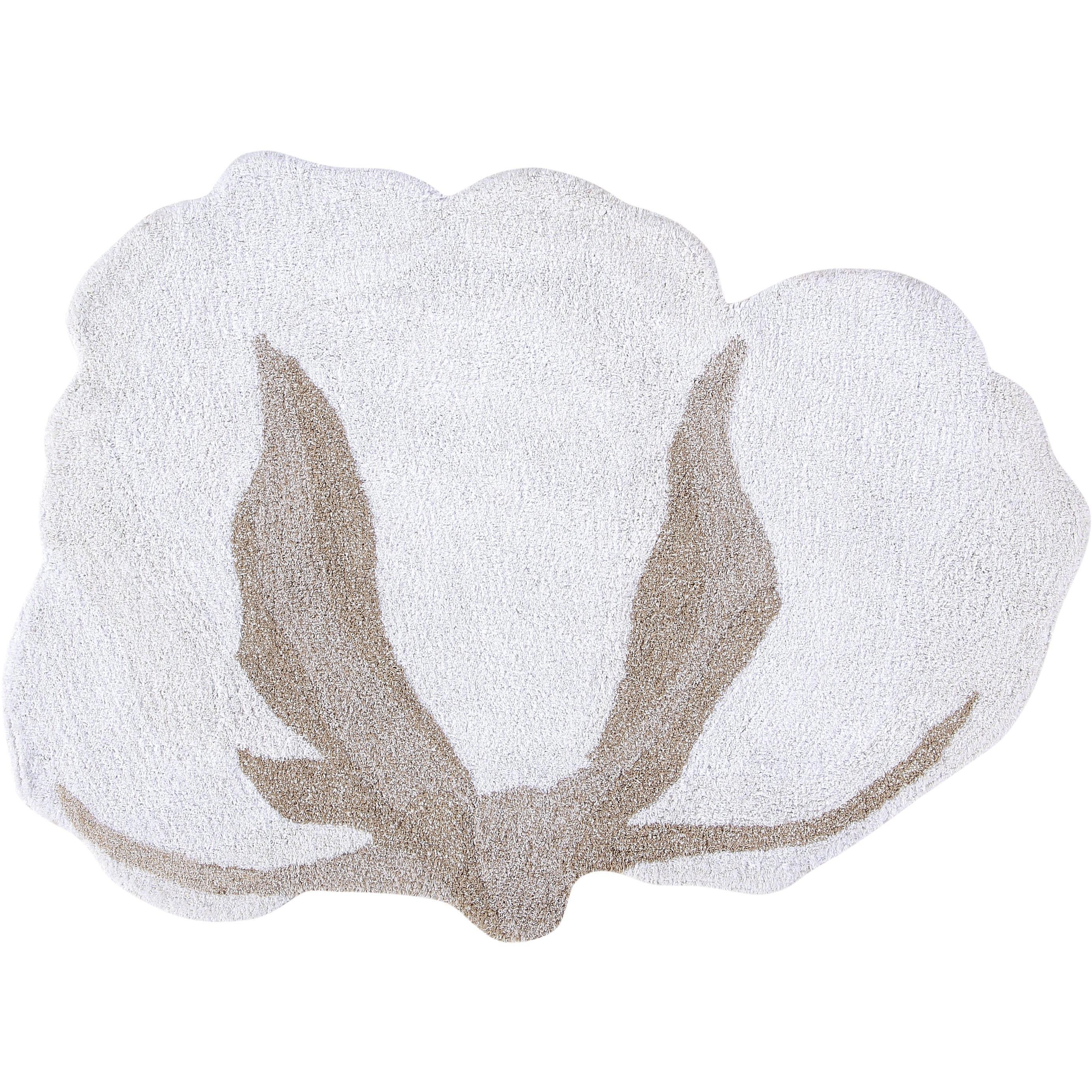 Cotton Flower Machine Washable Area Rug、mySite、gigharbornorthrealestate