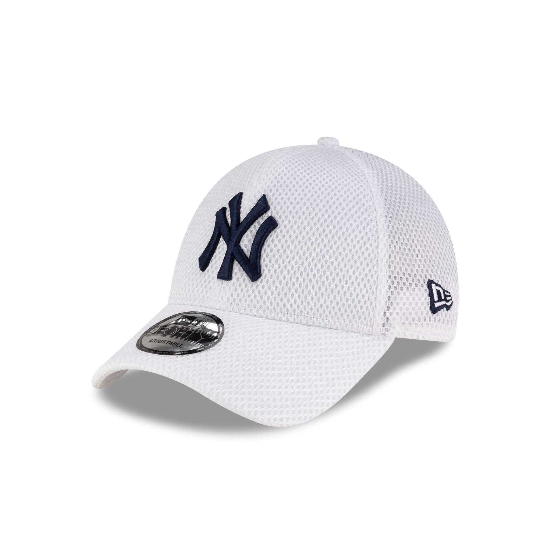 New York Yankees Air Mesh White 9FORTY Strapback Hat、mySite、vikingsvslions