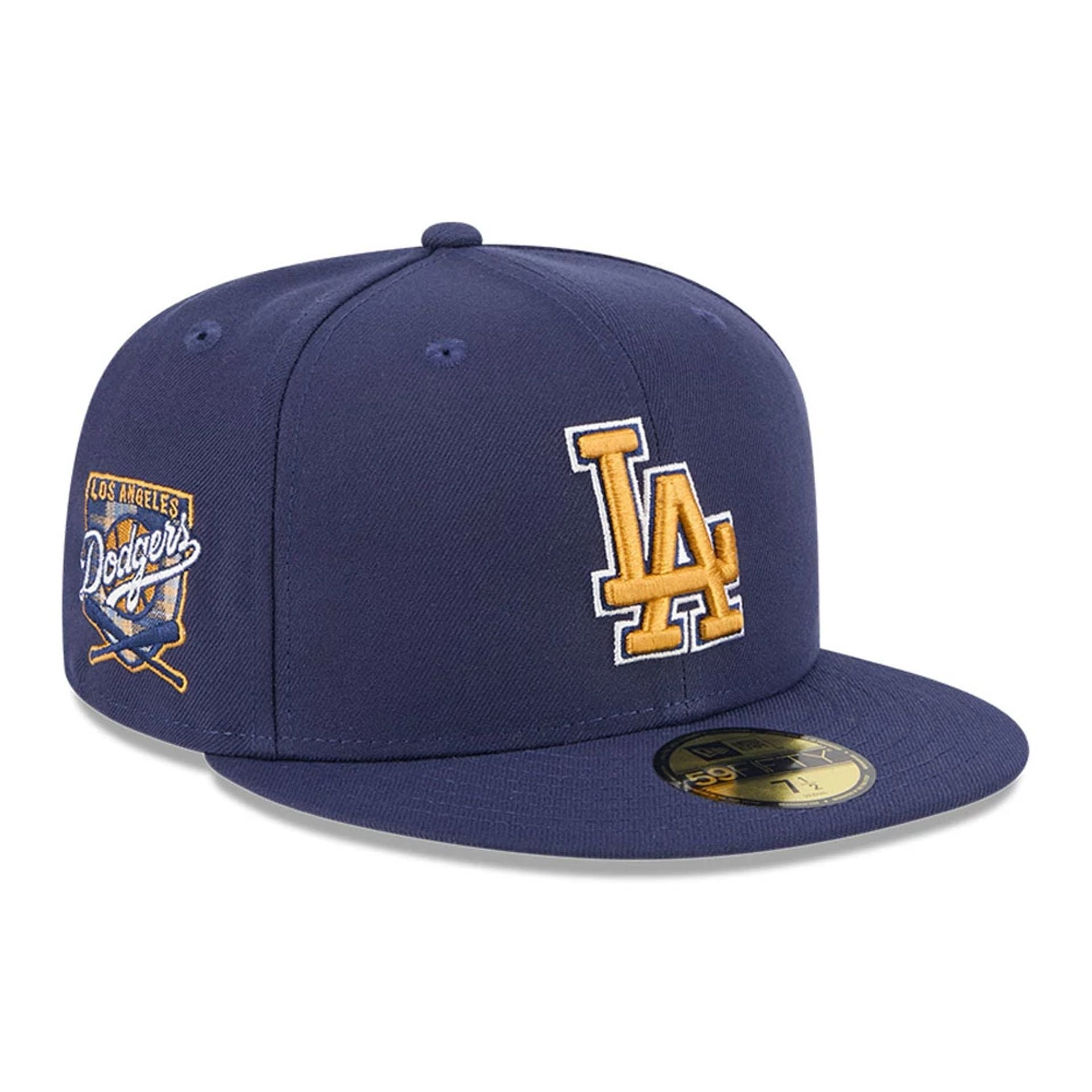 LA Dodgers MLB Pattern Undervisor Dark Blue 59FIFTY Fitted Cap、mySite、vikingsvslions