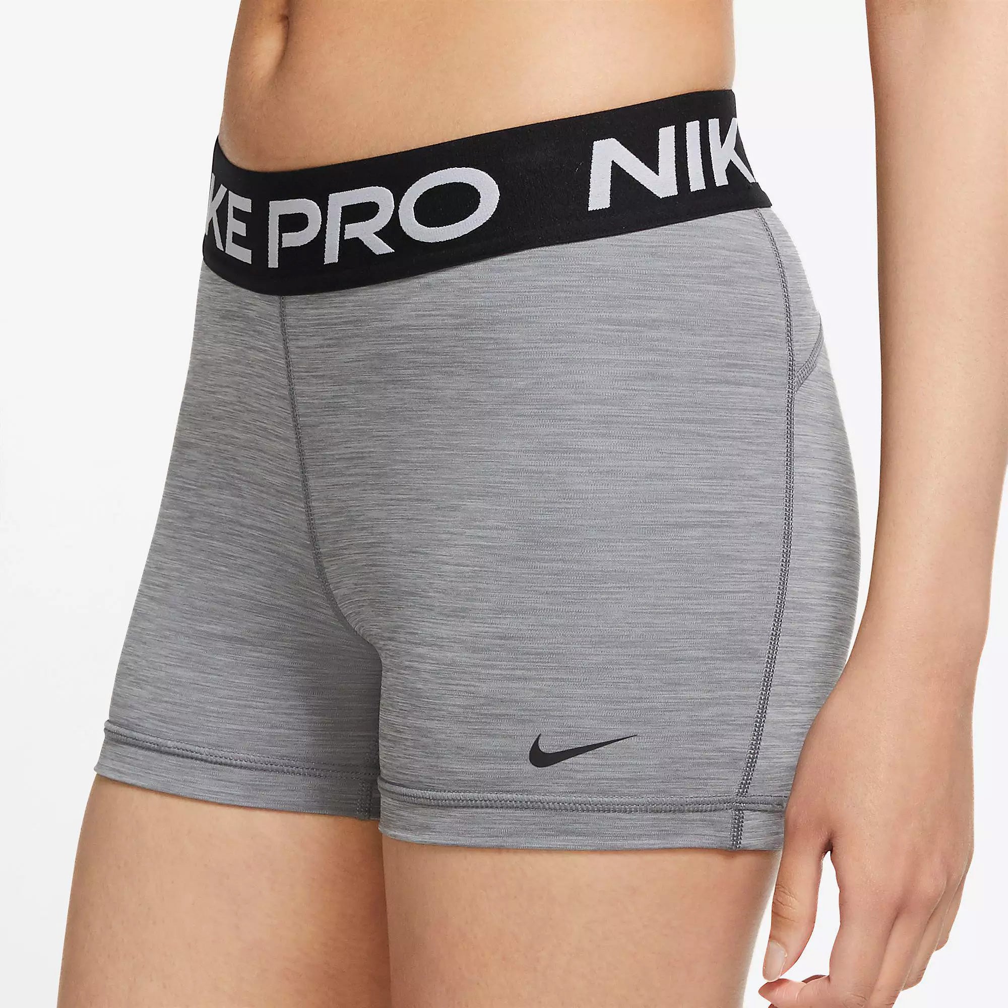 Nike Women's Pro Tight 3'' Shorts Grey/Black、mySite、noshort