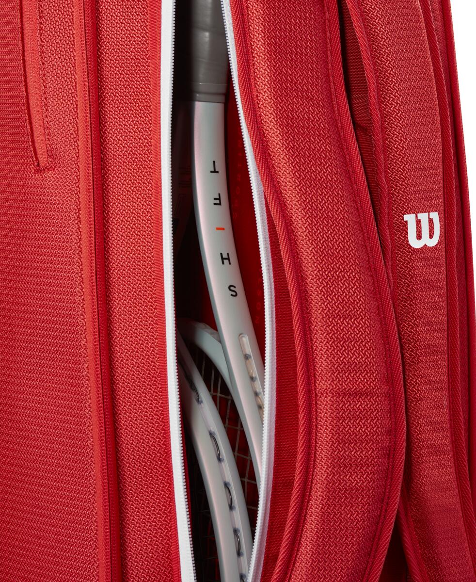 Wilson Super Tour 6 Pack 2025 Racquet Bag (Red)