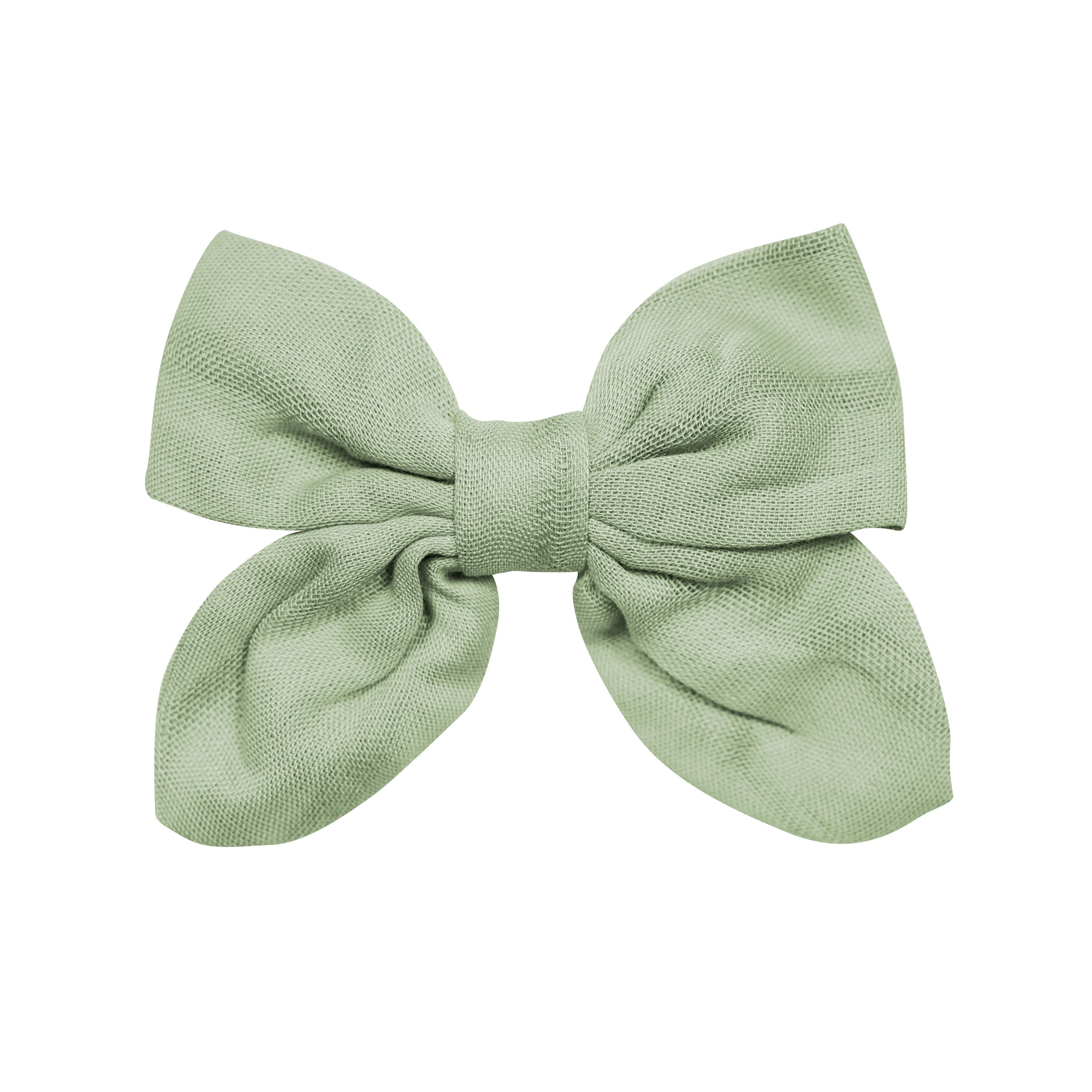  Bamboo Muslin Alligator Clip Bow in Jojoba、mySite、layawaytickets