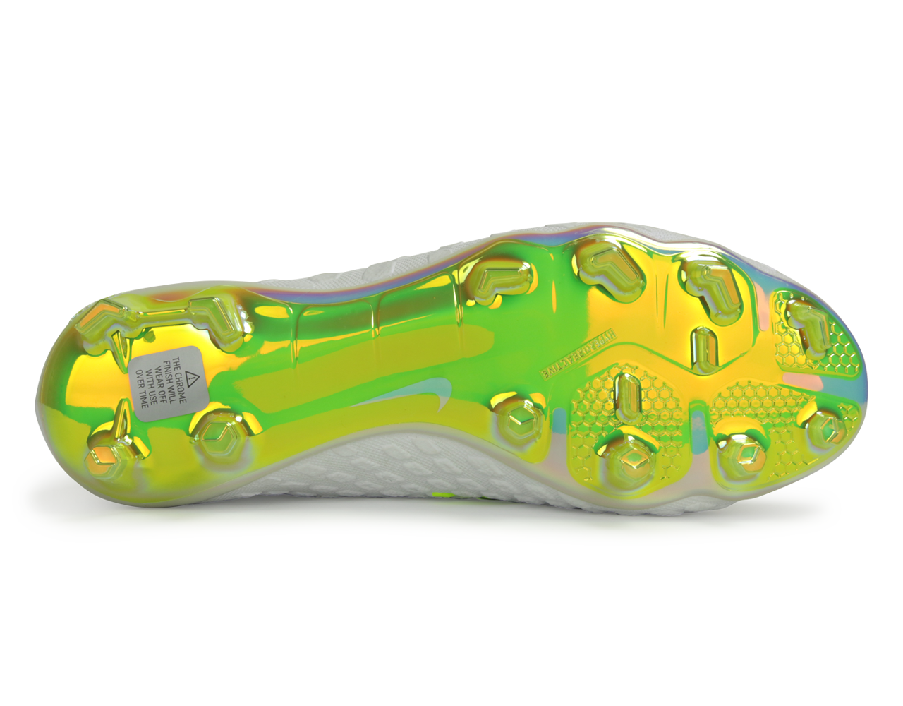 Nike Men's Hypervenom Phantom III Elite FG White/Volt/Metallic Cool Grey、mySite、noshort