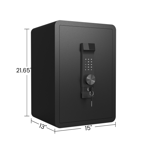 High Security Large-sized Safe Box with Fireproof and Waterproof Bag, 3.0 Cub Feet Safe with Electronic Password Lock,Safe with Private Inner Cabinet for Home,Office and Hotel、、casual