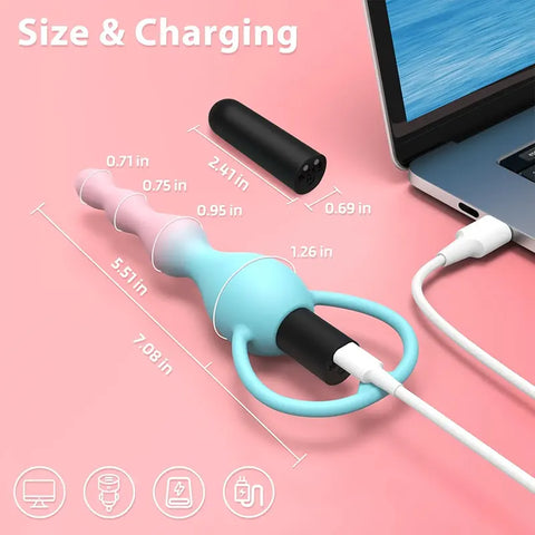 Vibrating Silicone Anal Plug