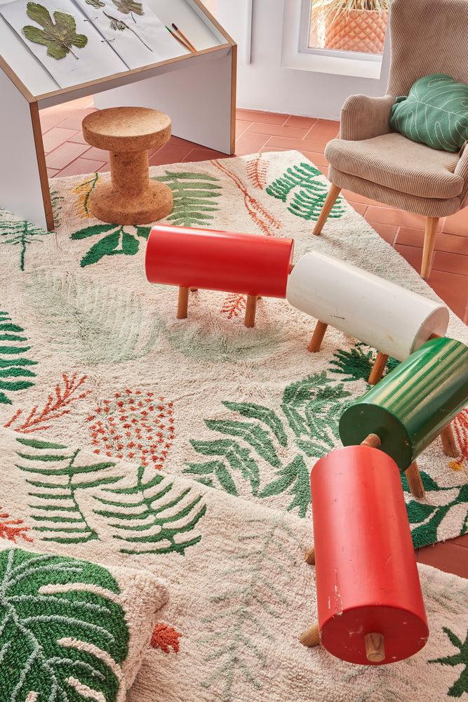 WASHABLE AREA RUG BOTANIC PLANTS、mySite、gigharbornorthrealestate