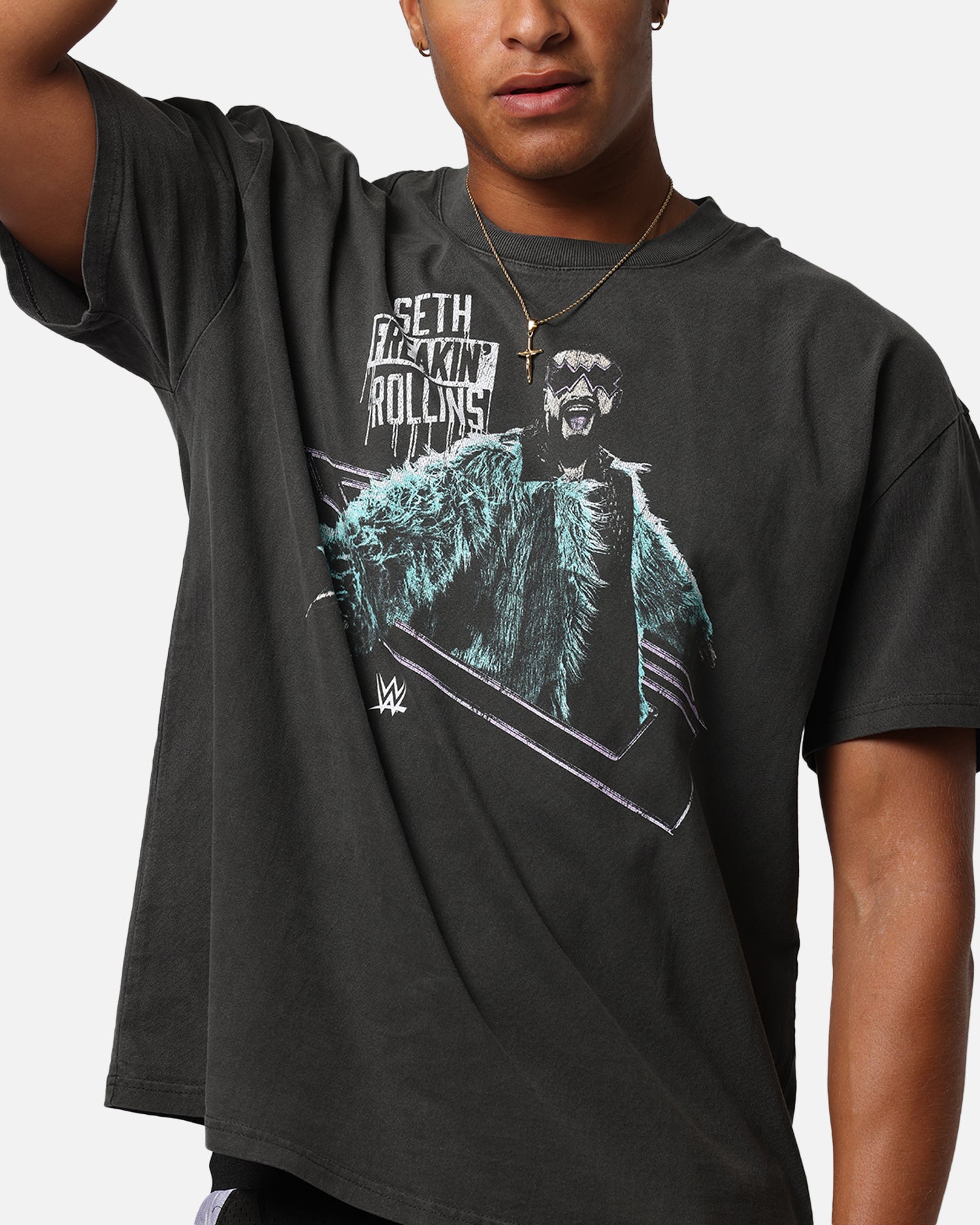 Culture Kings X WWE Seth Rollins Wrestlemania XLI Heavy T-Shirt Black Wash、mySite、zt4zffjzw