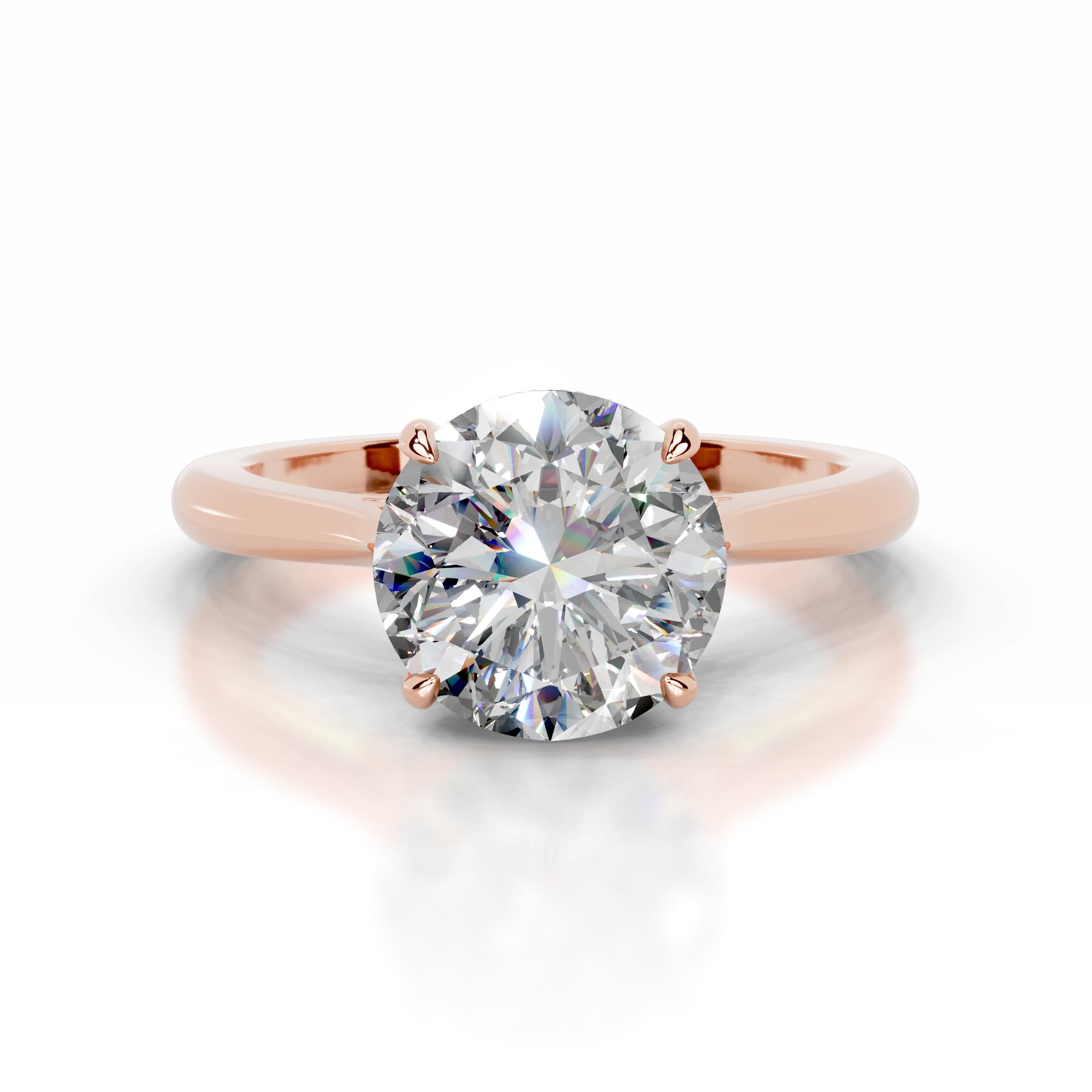Kiara Moissanite & Diamond Ring - 14K Rose Gold、mySite、hinf8tx79