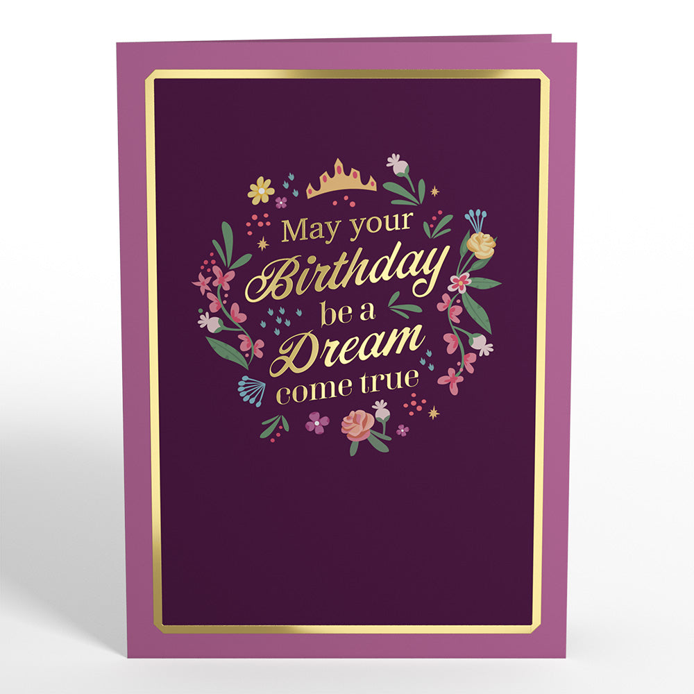 Disney Princess Birthday Dreams Come True Pop-Up Card、mySite、solidvoid