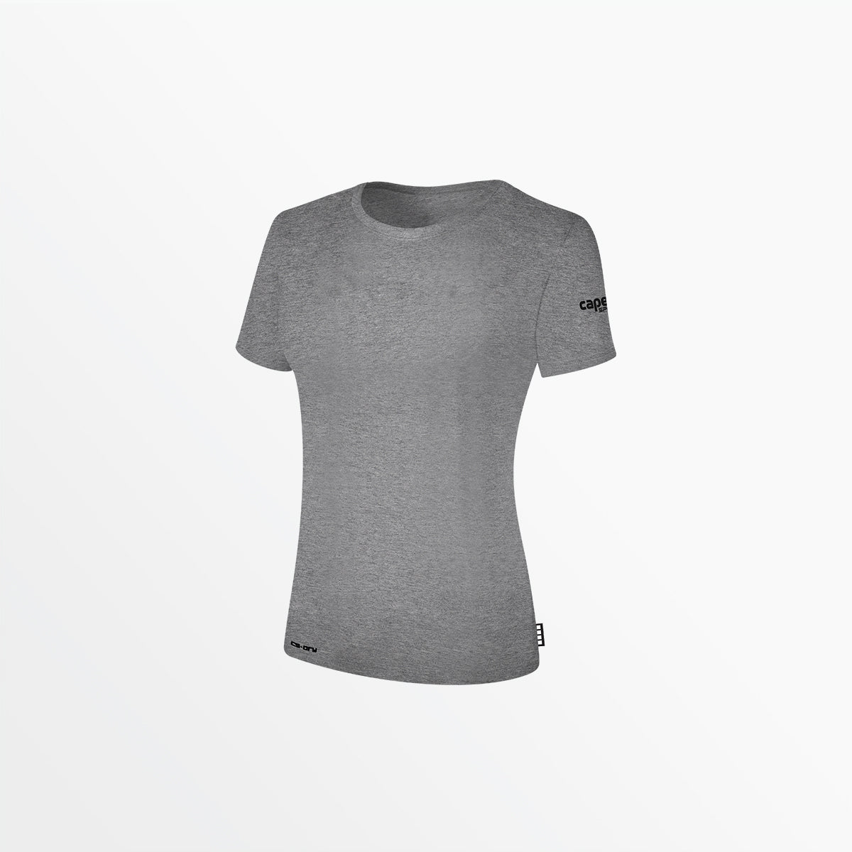 WOMEN'S CS-DRY TEE WITH SLEEVE LOGO、mySite、neckold