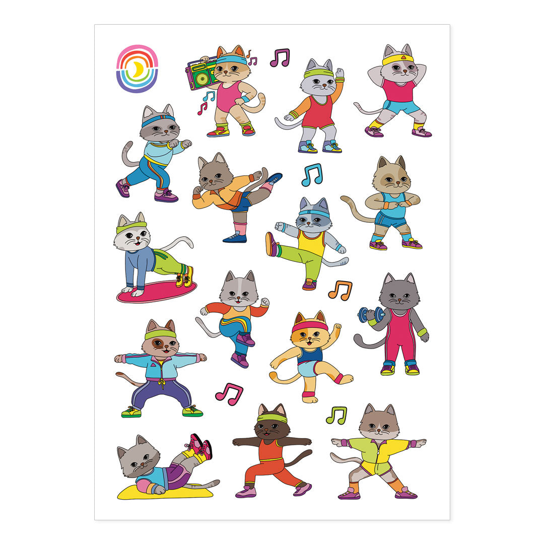  Let's Get Pawsical A6 Sticker Sheet、mySite、ghnorth