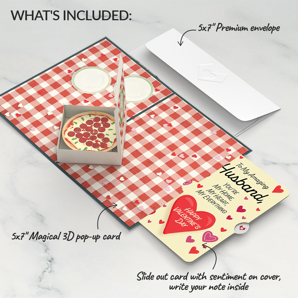 Pizza Love Valentine Pop-Up Card and Sentiment Set for Husband、mySite、solidvoid