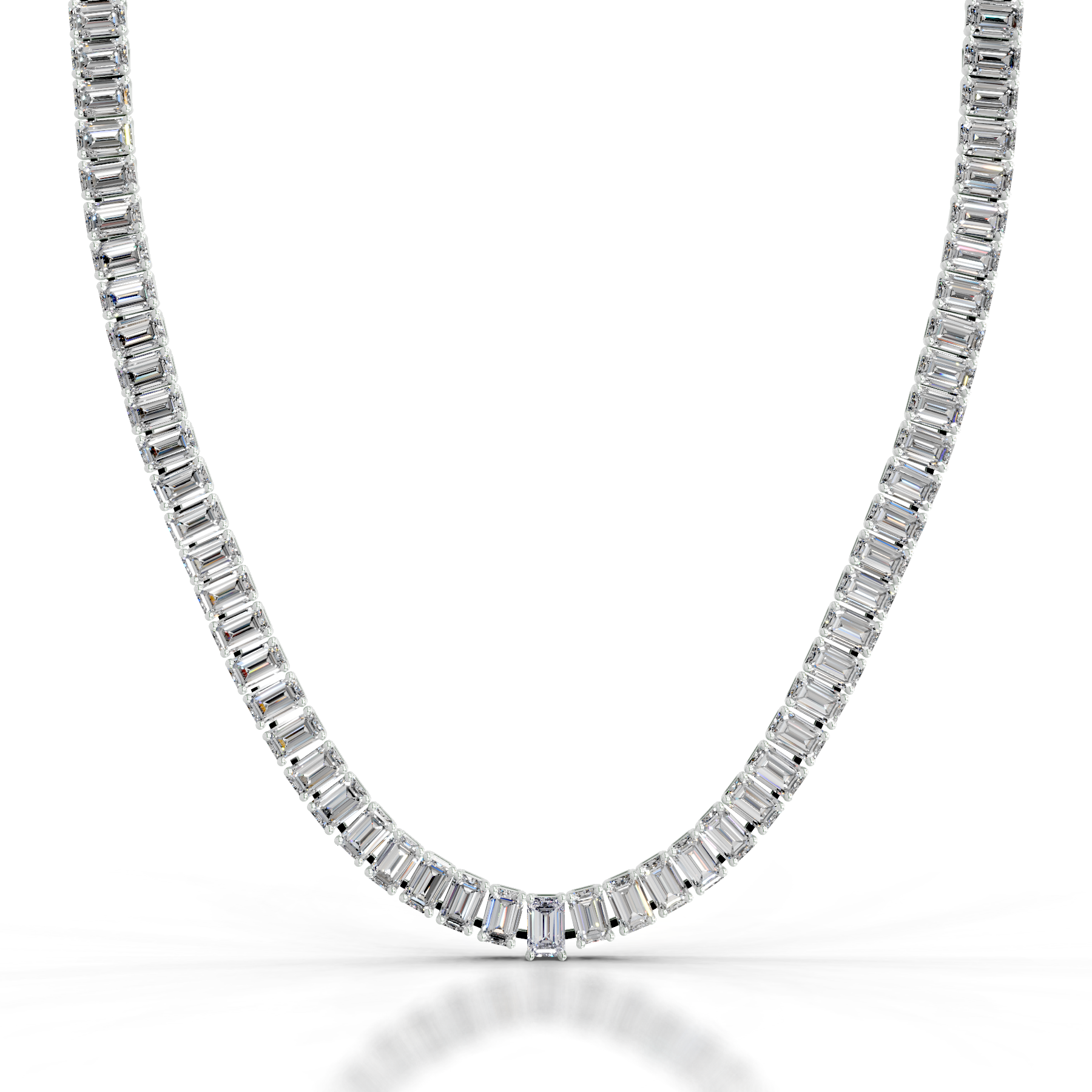 Arden Lab Grown Diamond Tennis Collier (20 Carat) -14K White Gold、mySite、hinf8tx79