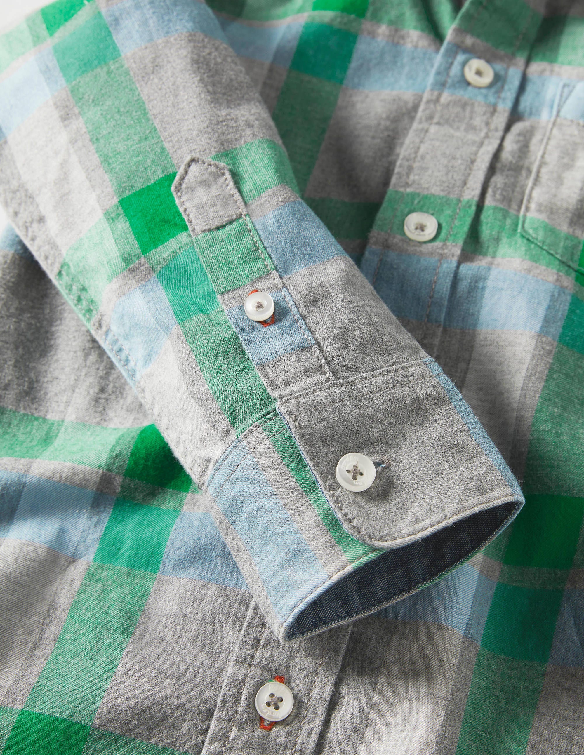  Casual Twill Shirt-Grey Marl/Green、mySite、ashleygrahame