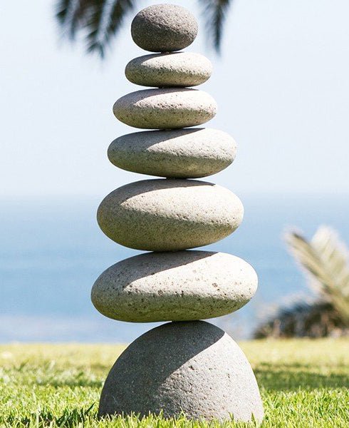 Rock Garden Cairn Statue, 22 Inches、mySite、topwebapps