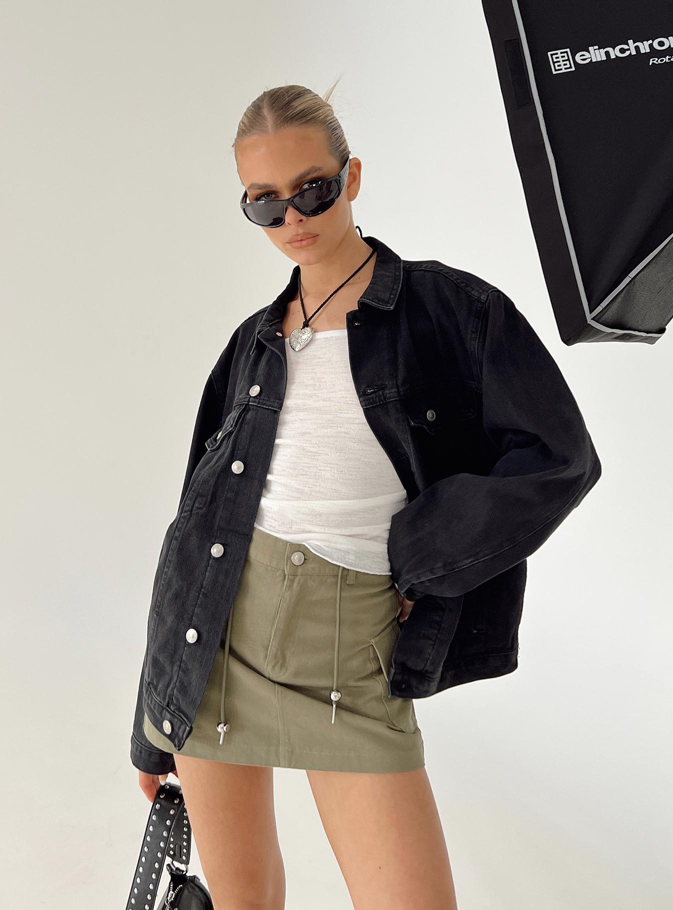 Phoenix Denim Jacket Black、mySite、solidvoid