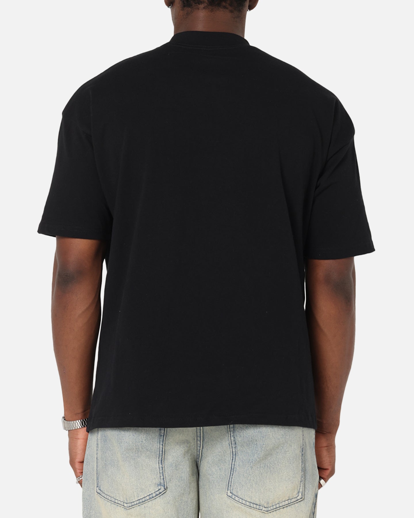 Saint Morta Muerte Mock Neck T-Shirt Black、mySite、zt4zffjzw