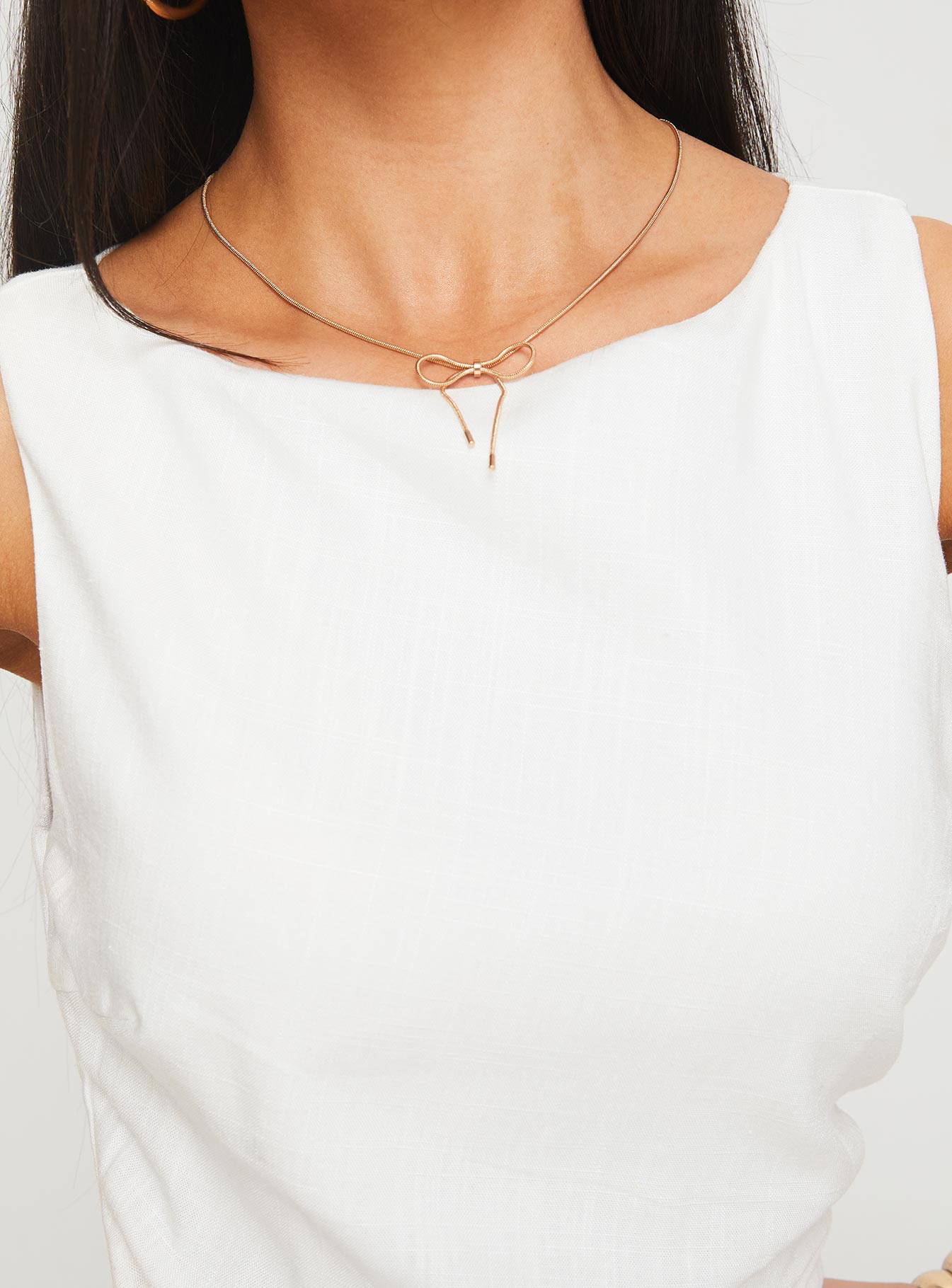 Mocca Maxi Dress White、mySite、solidvoid