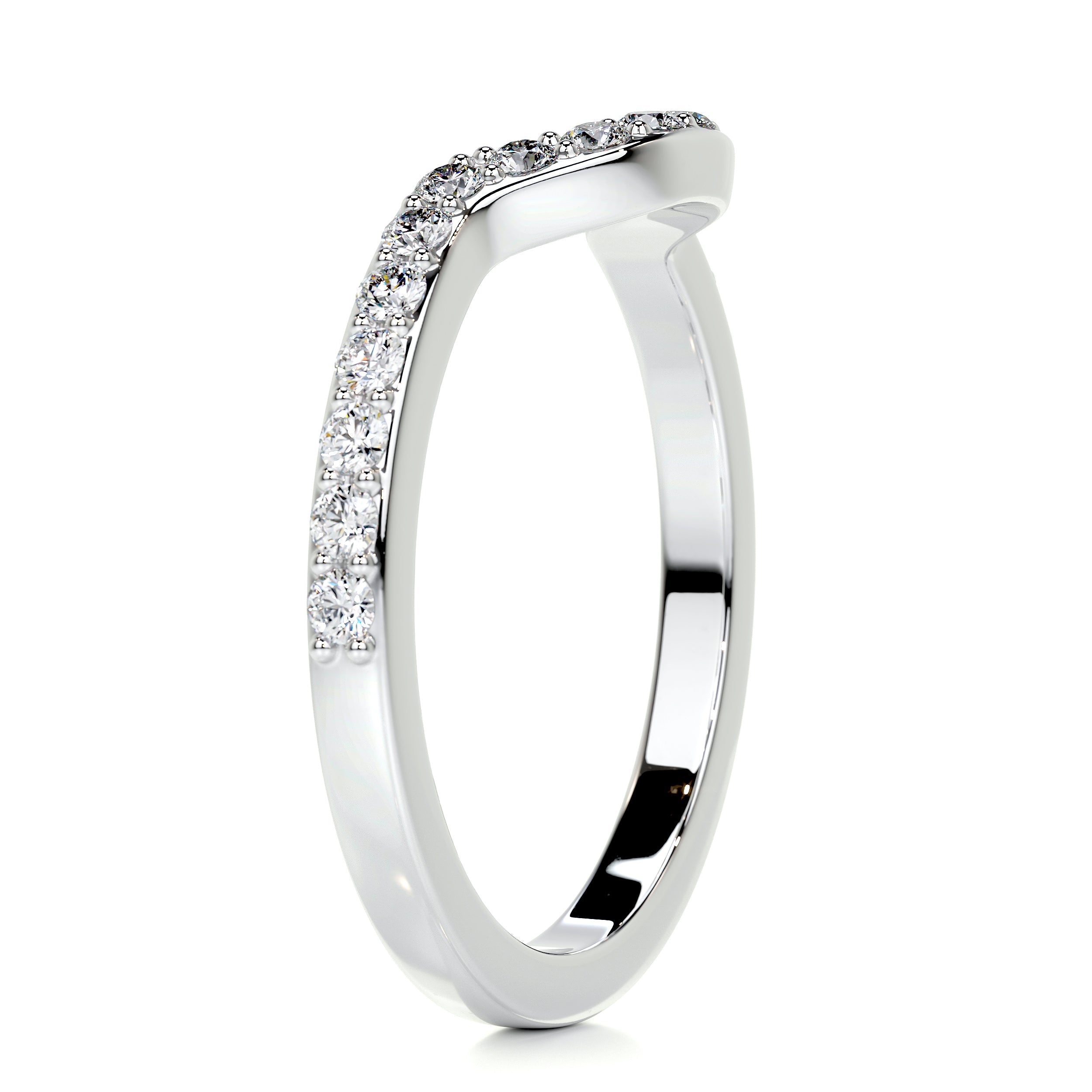 Nina Diamond Wedding Ring (0.2 Carat) -14K White Gold (RTS)、mySite、hinf8tx79