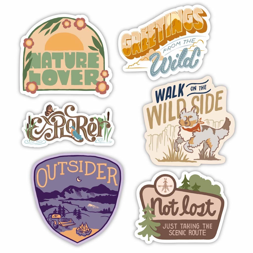  Nature Explorer Sticker 6 Pack、mySite、ghnorth