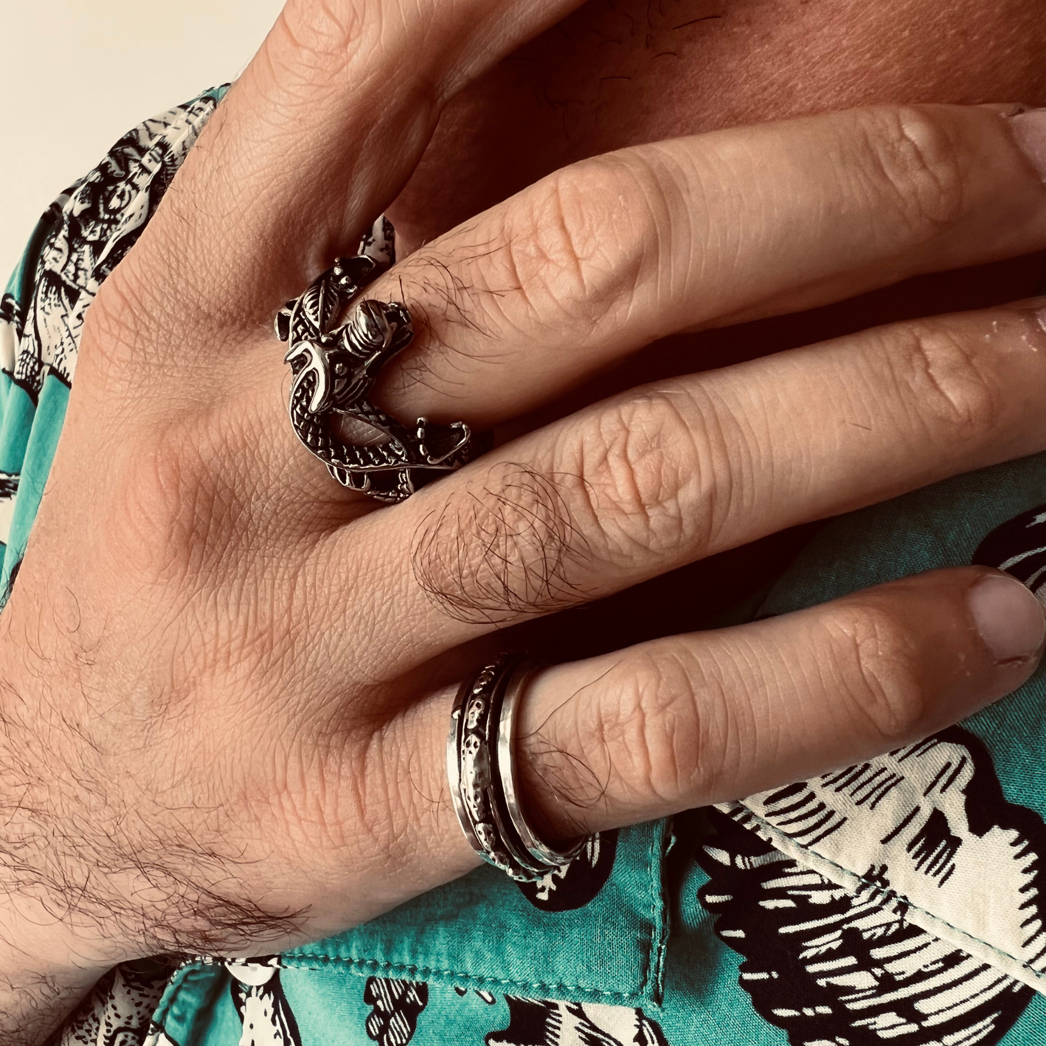 Stainless Steel Eastern Dragon Ring / SCR2222、mySite、dreamappss