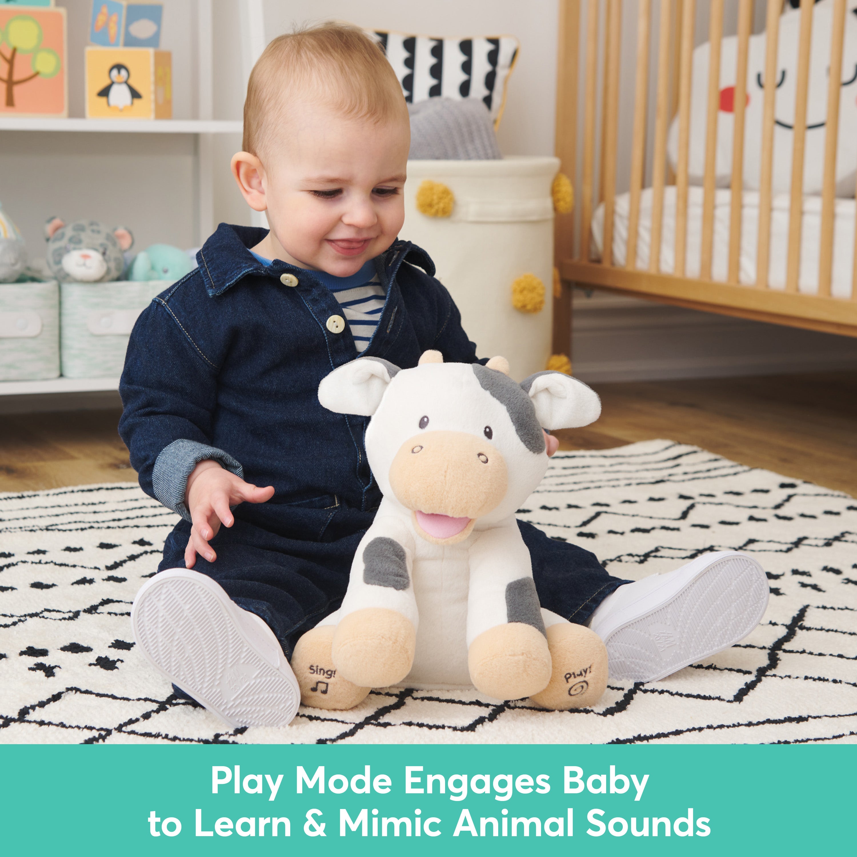 Animated Buttermilk the Cow, 12 in、mySite、pszhyizbm