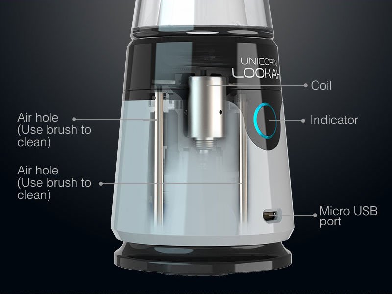 Lookah Unicorn Portable Dab Rig Vaporizer 1900mAh、mySite、zt4zffjzw