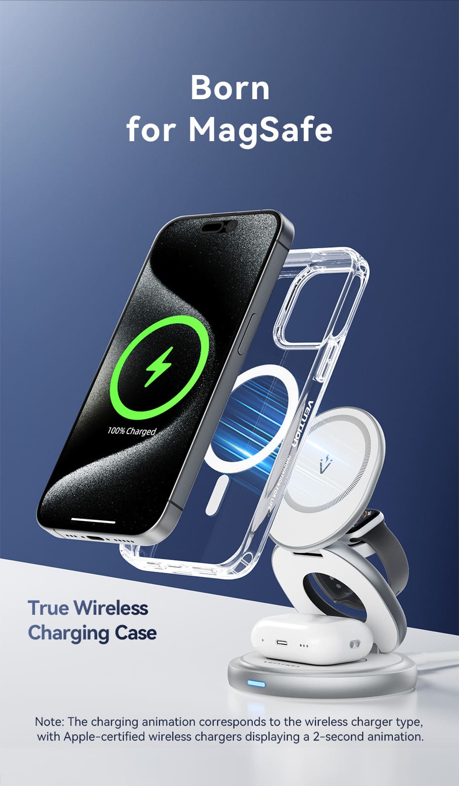 Concise Impact Case for iPhone 13 with MagSafe Transparent