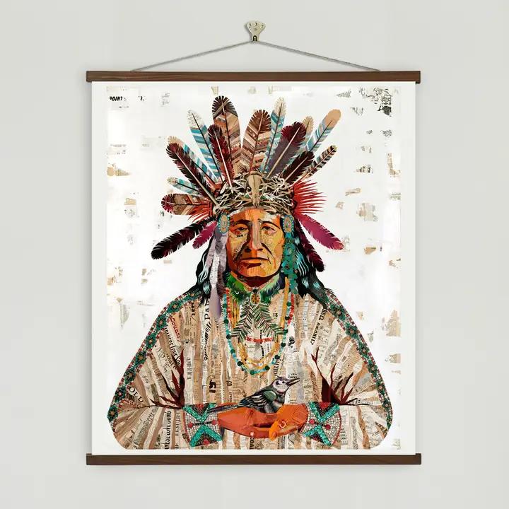 Art Print | Native American Wall Art | Father Nature、mySite、g9winljtr