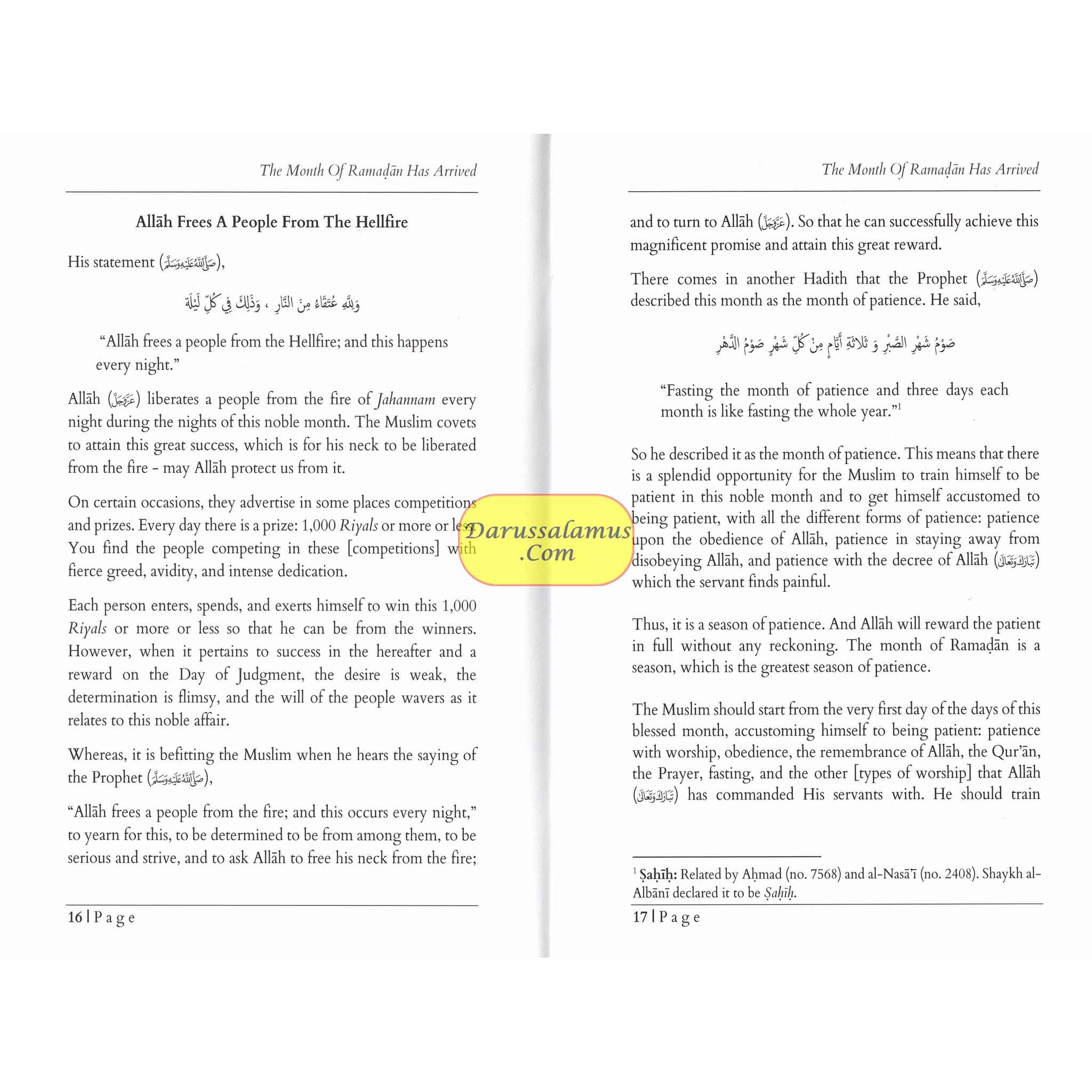 Ramadan Has Arrived By Shaykh Abd Al-Razzaq Ibn Abd Al Muhsin Al-Abbad、mySite、topwebapps