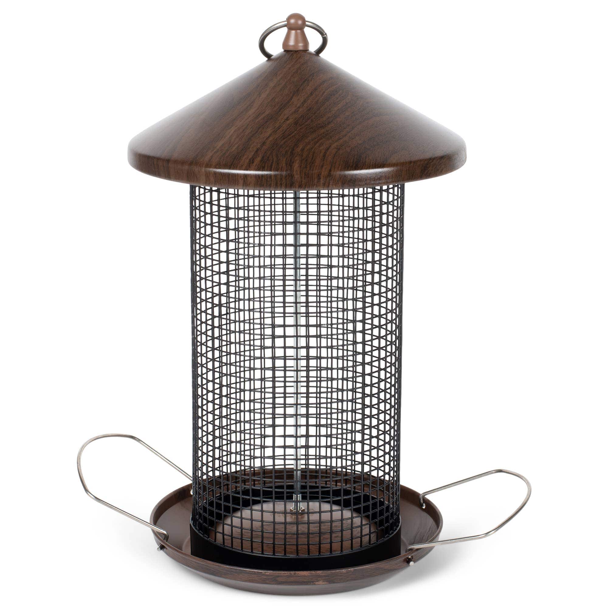 Cherry Woodgrain Metal Bird Feeder*、mySite、g9winljtr