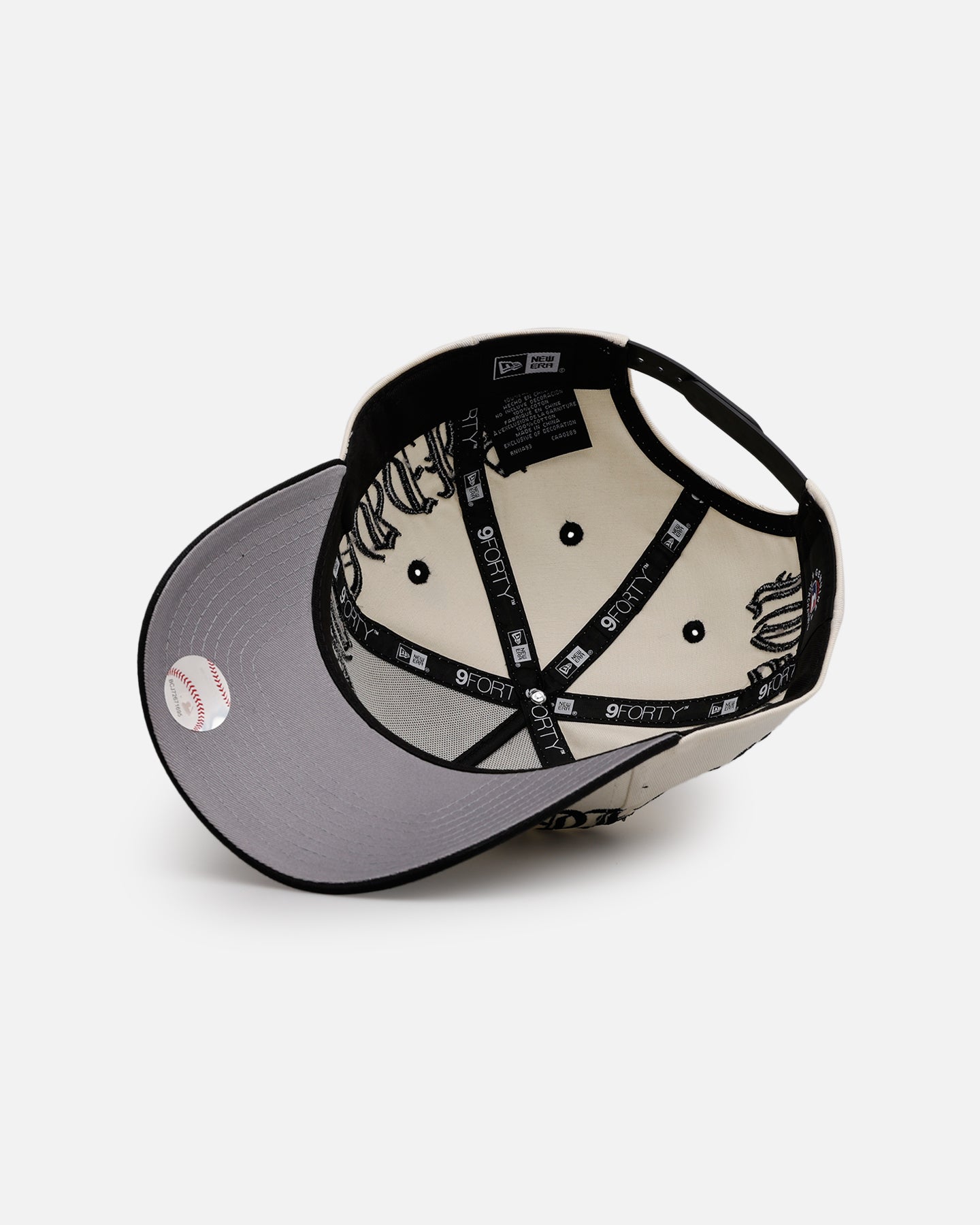 New Era Los Angeles Dodgers 'Gothic Script Two Tone' 9FORTY A-Frame Snapback Chrome/Black、mySite、zt4zffjzw