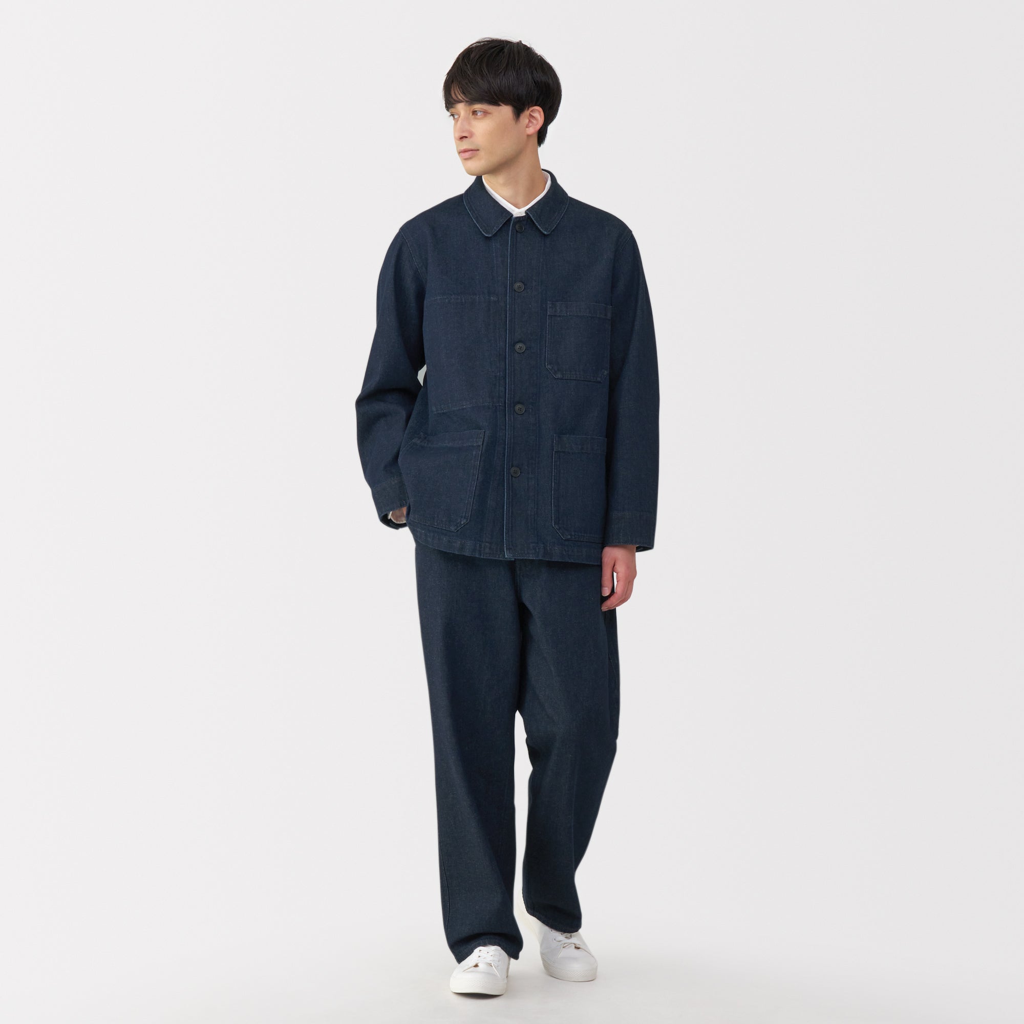  Men's Kapok Blend Denim Coverall Jacket、mySite、sugarbowlscore