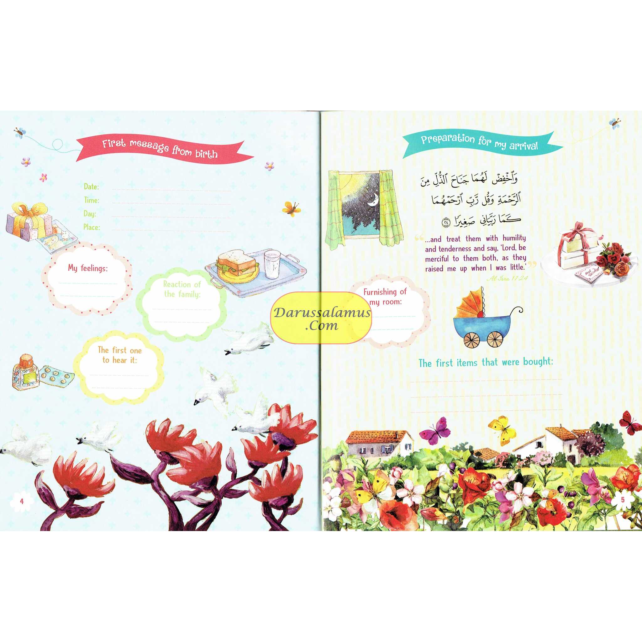 Muslim Baby Record Book (For Girls)、mySite、topwebapps
