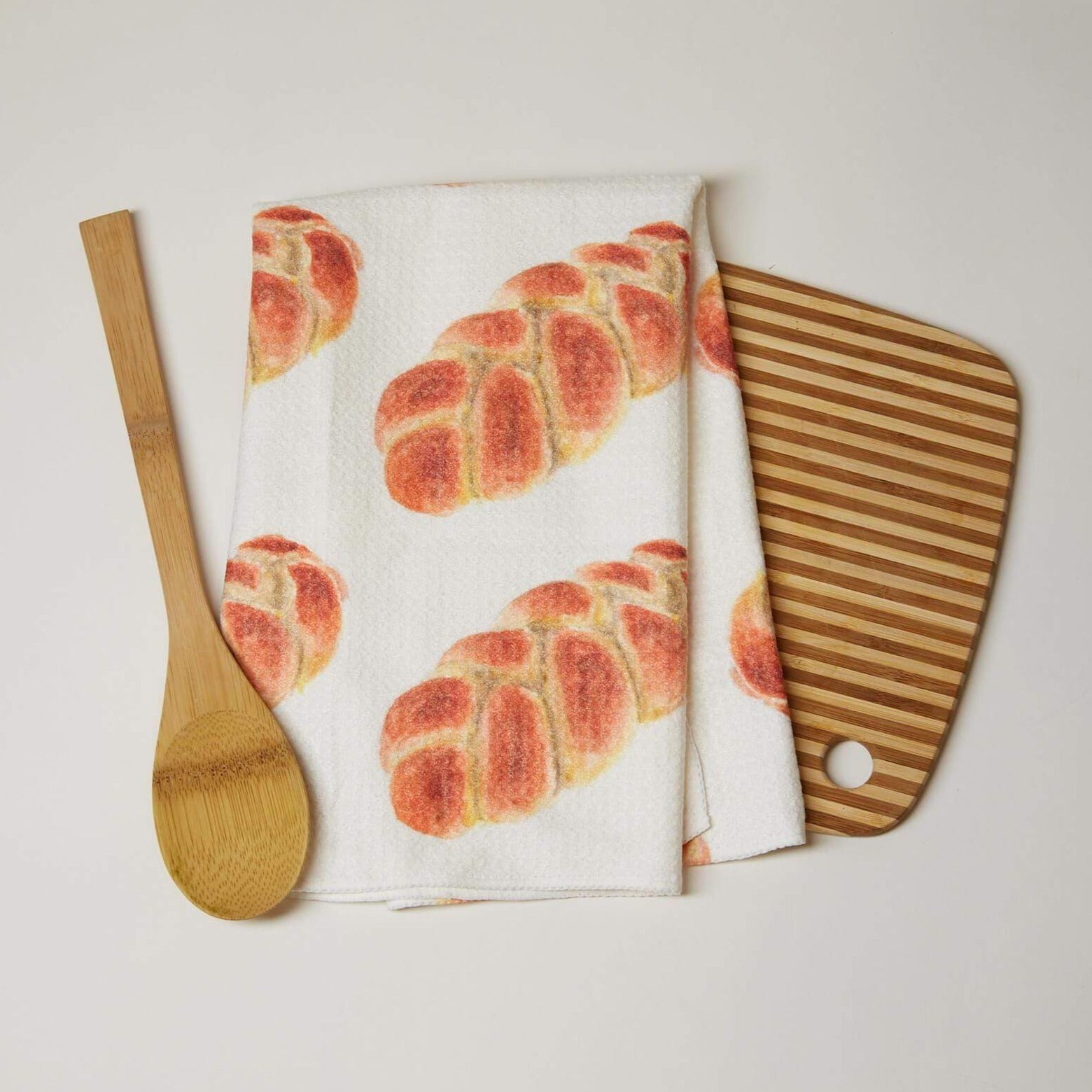 Watercolor Challah Kitchen Towel、mySite、topwebapps