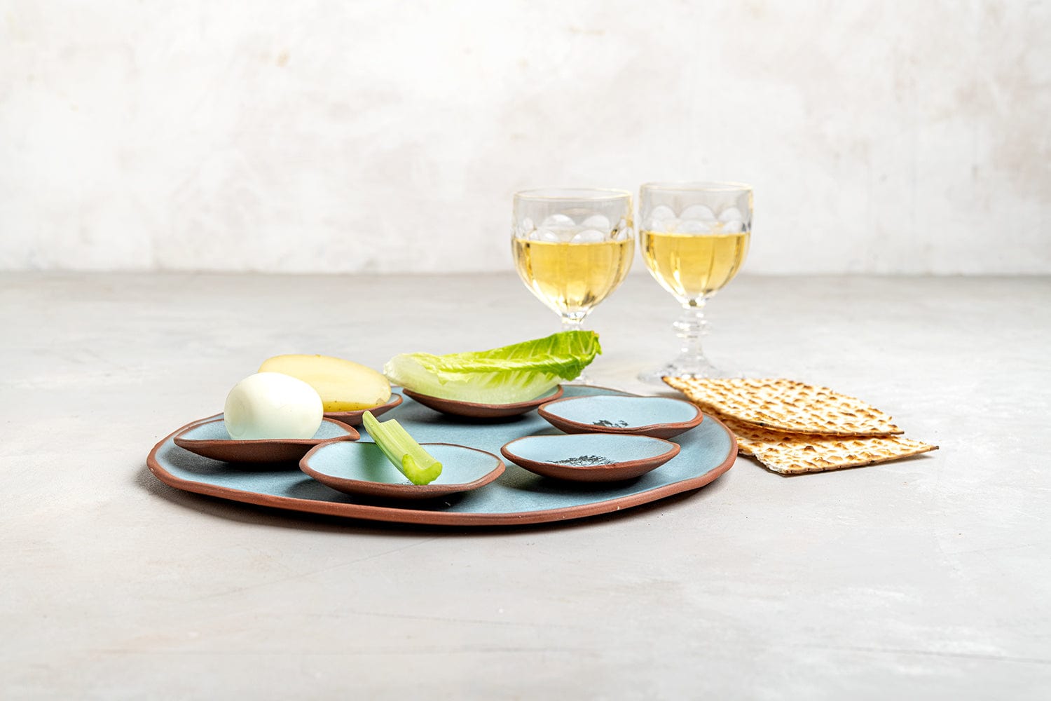 Trees of Israel Seder Plate - Blue、mySite、topwebapps