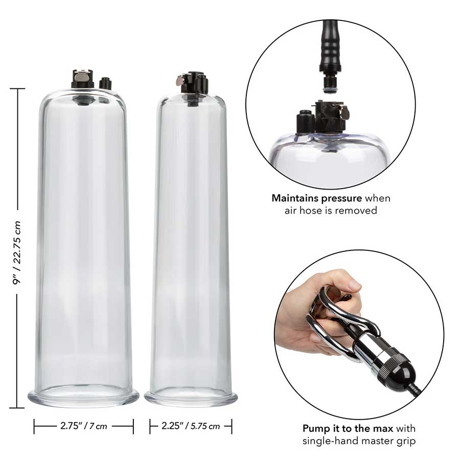 Optimum Series Max Results Penis Pump Set | Penis Enlargement Kit by Cal Exotics、mySite、bottomscart