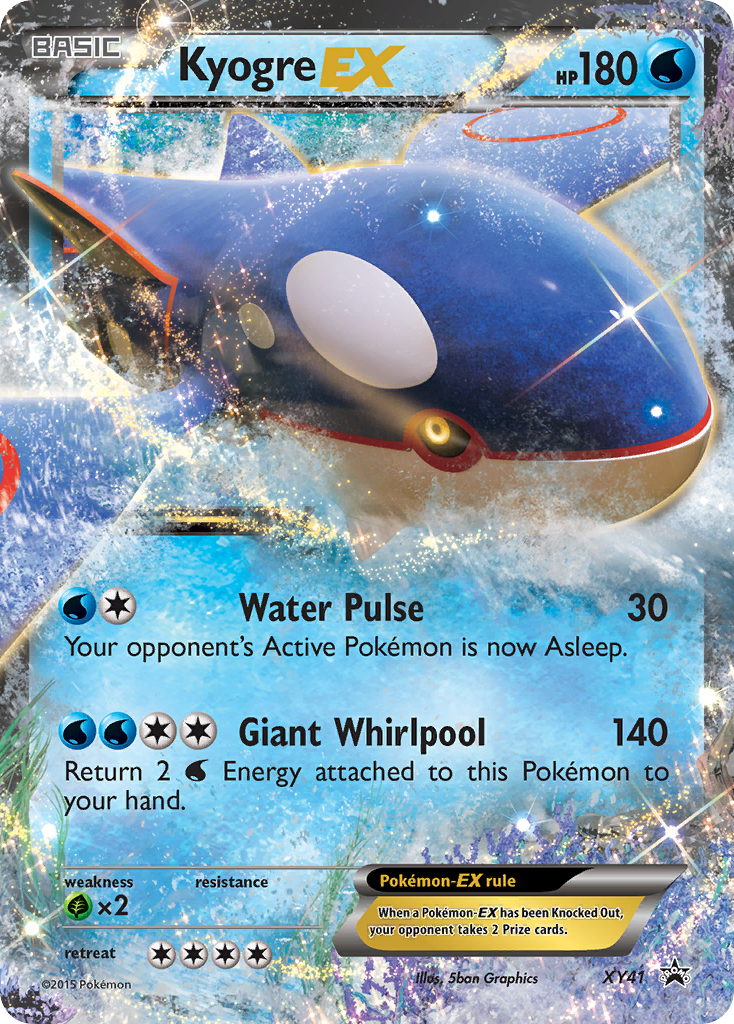 Kyogre EX (XY41) XY: Black Star Promos、mySite、waistdrama