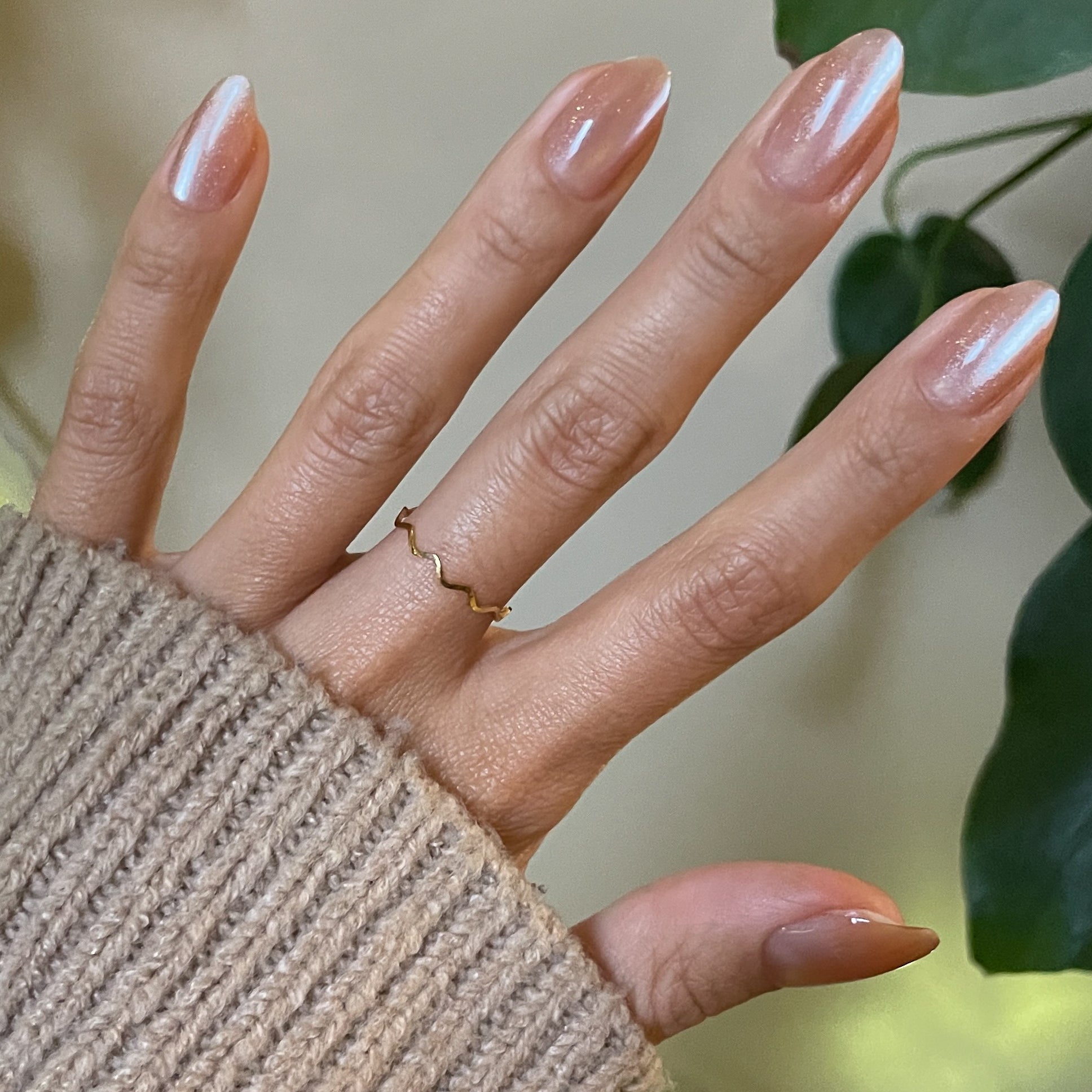 Velvet KAG - Press-On | Medium | Almond、mySite、solidvoid