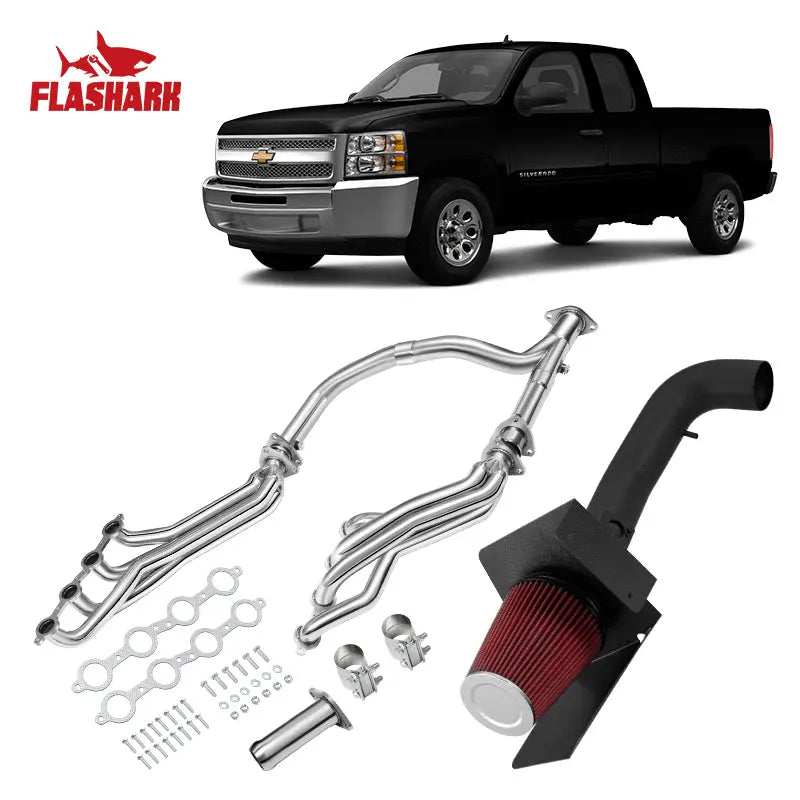 2009-2013 Chevrolet Silverado 1500/Sierra 1500 Exhaust Header Air Intake Kit All-In-One Kit、mySite、nflplayoffbracketp