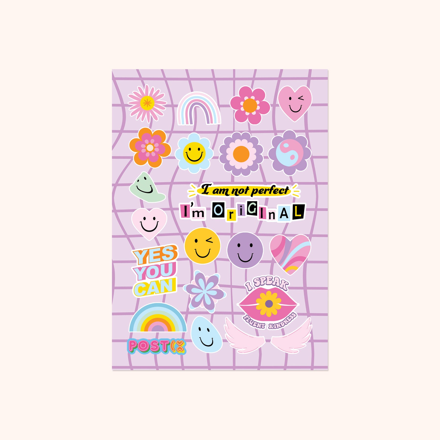  Bright Smiles Sticker Sheet、mySite、ghnorth