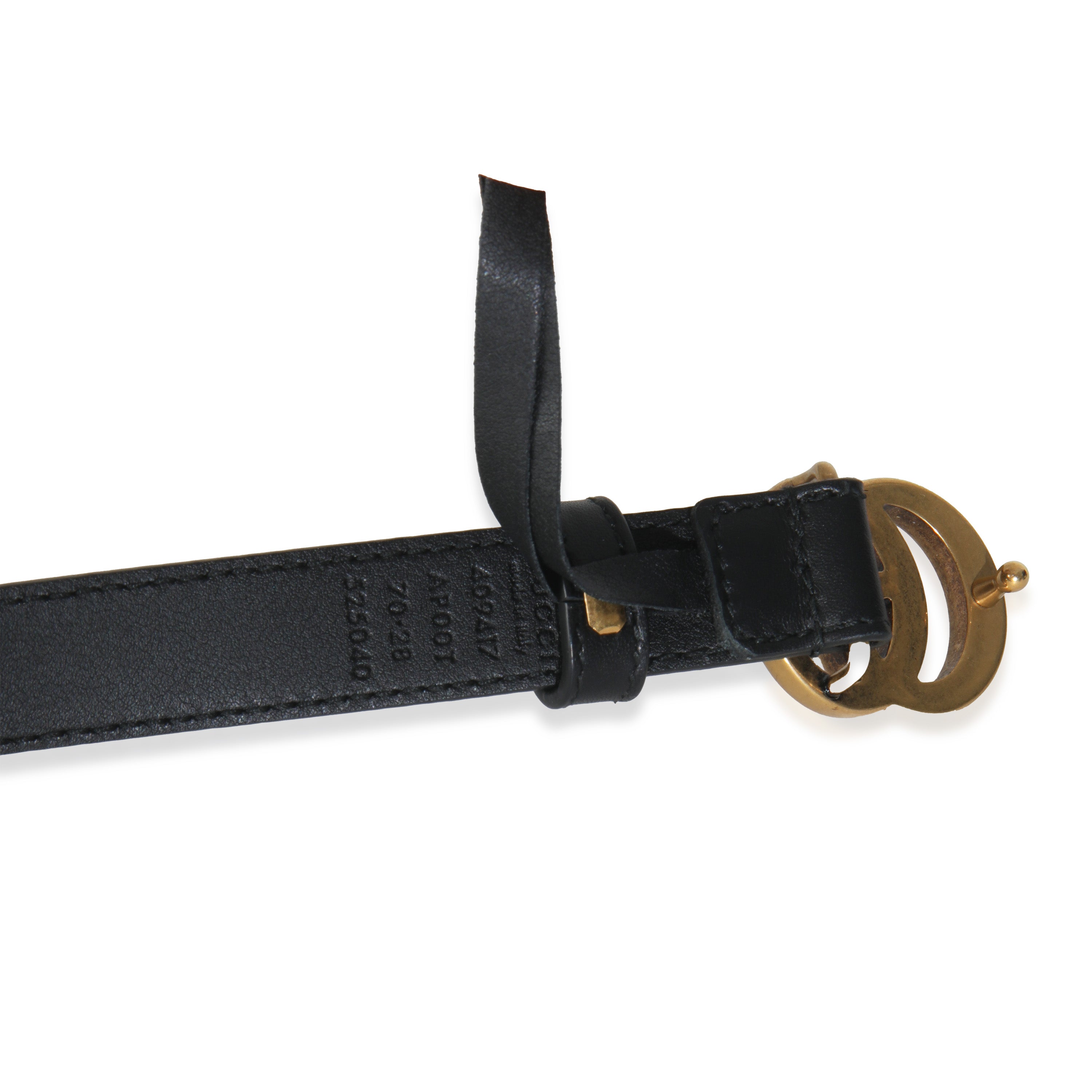 Black Calfskin Thin Interlocking G Marmont Belt 70/28185、mySite、garagedoors4me