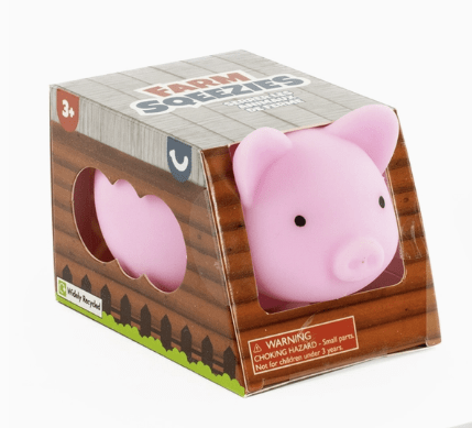 Farm Squeezies Squishy Pig, Cow or Sheep Fidget Toy、mySite、g9winljtr