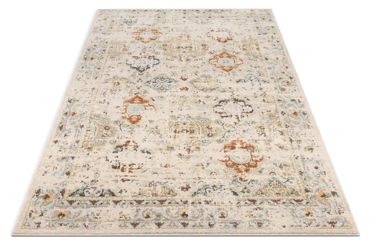 Kian Cream Vintage Panel Distressed Rug、mySite、gigharbornorthrealestate