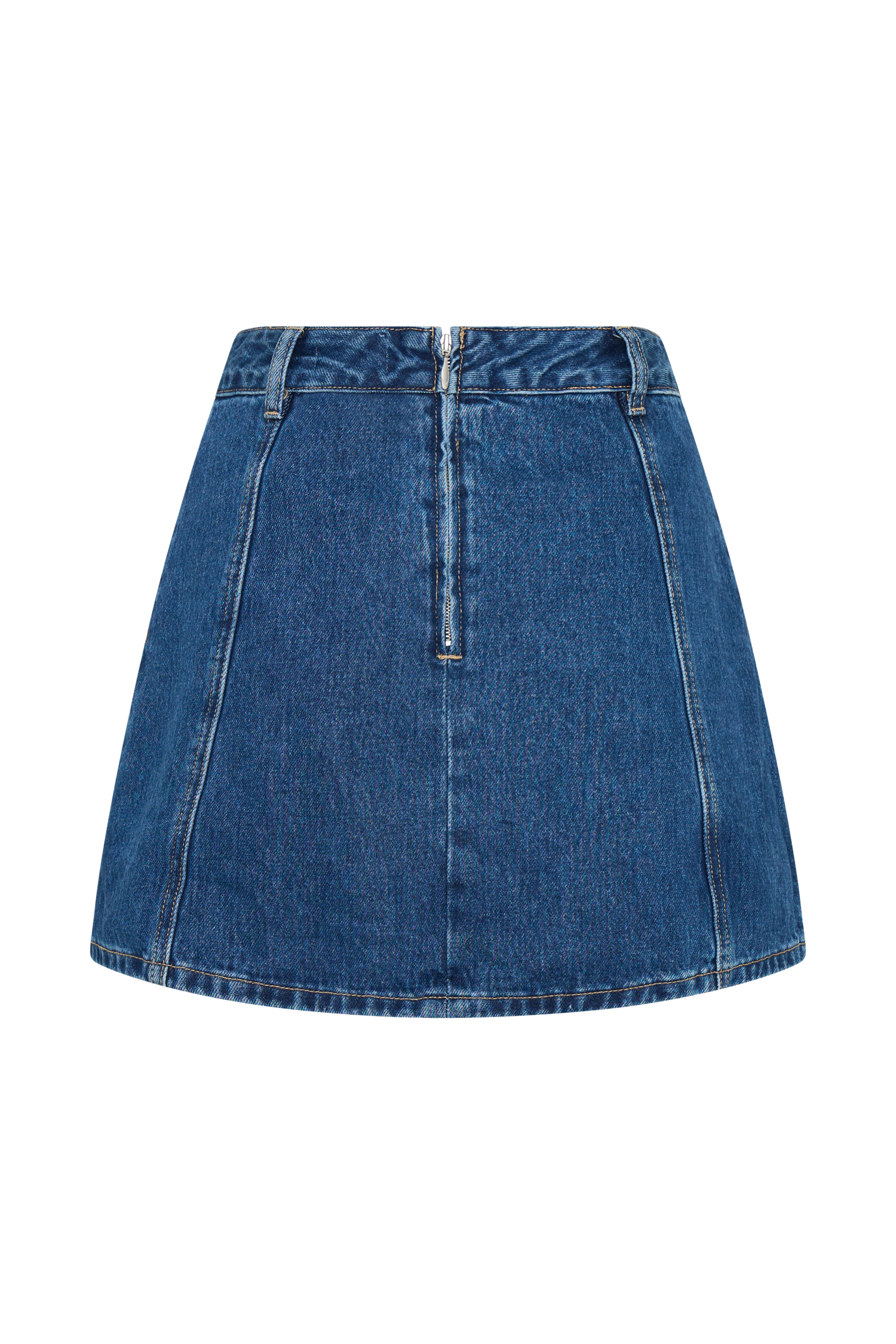 Rosalyn Mini Denim Skort - Dark Blue、mySite、solidvoid