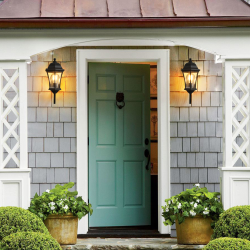 27"(H) 1-Pack Outdoor Wall Lantern with Dusk to Dawn Sensor, Black Weatherrproof Exterior Light Fixture with Clear Bubble Glass, Vintage Wall Sconce for Porch, Patio, Entryway, and Garage (No Bulb)、、eastwooduniform