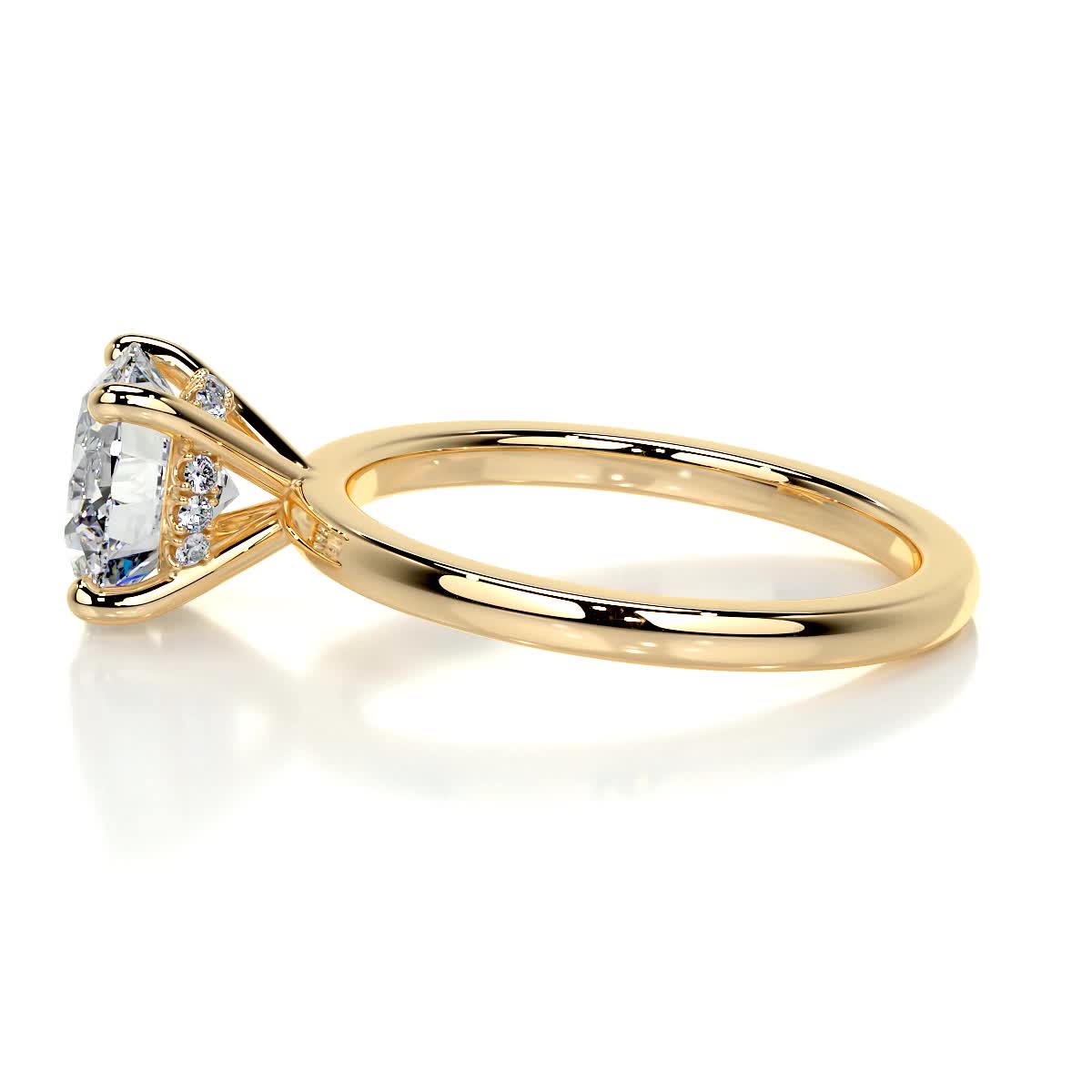 Cynthia Diamond Engagement Ring -18K Yellow Gold、mySite、hinf8tx79