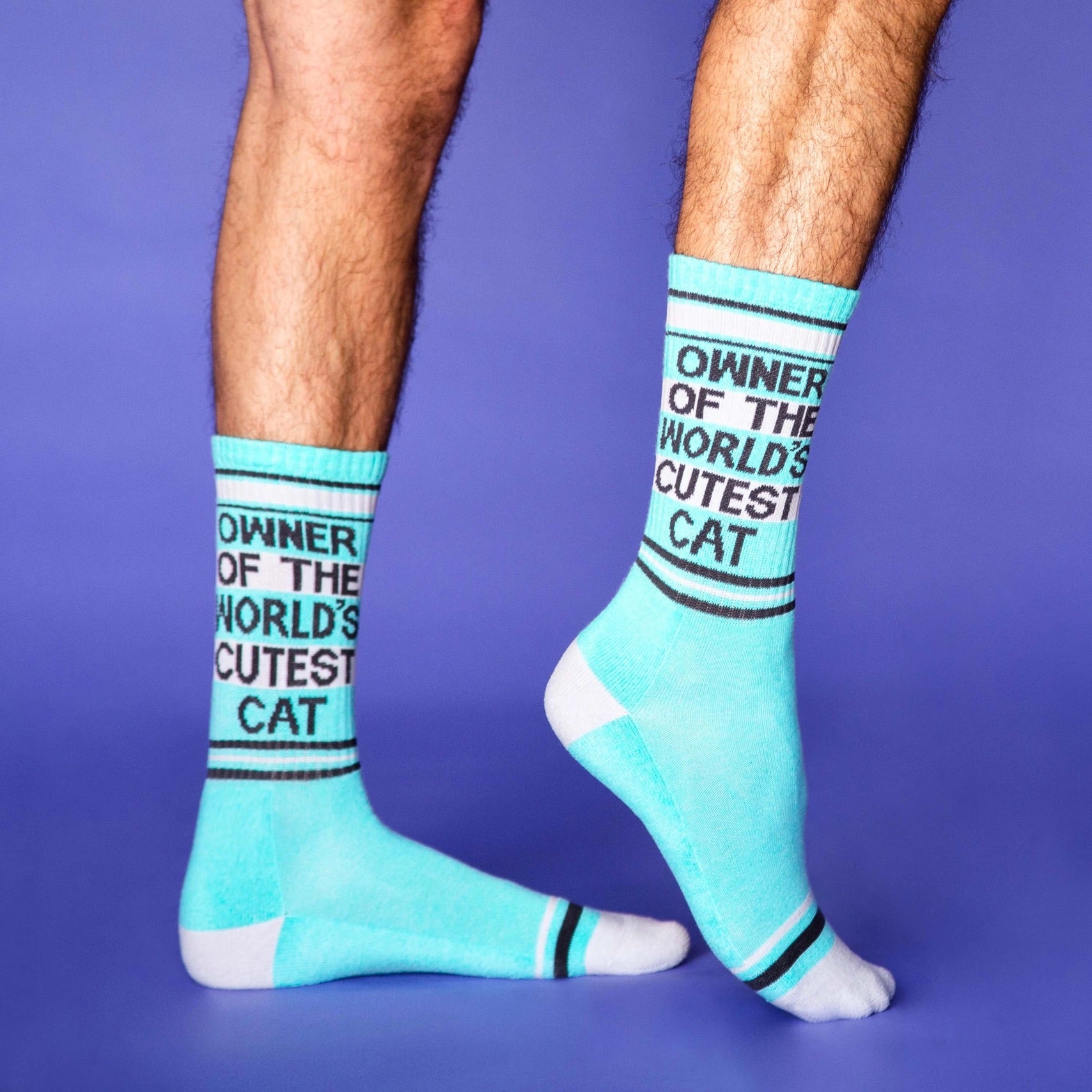Owner of the World's Cutest Cat Gym Crew Socks、mySite、g9winljtr