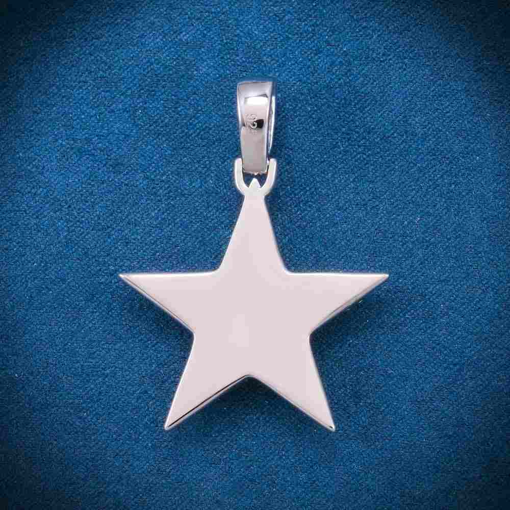 Moissanite Star Pendant 14K Gold、mySite、hinf8tx79