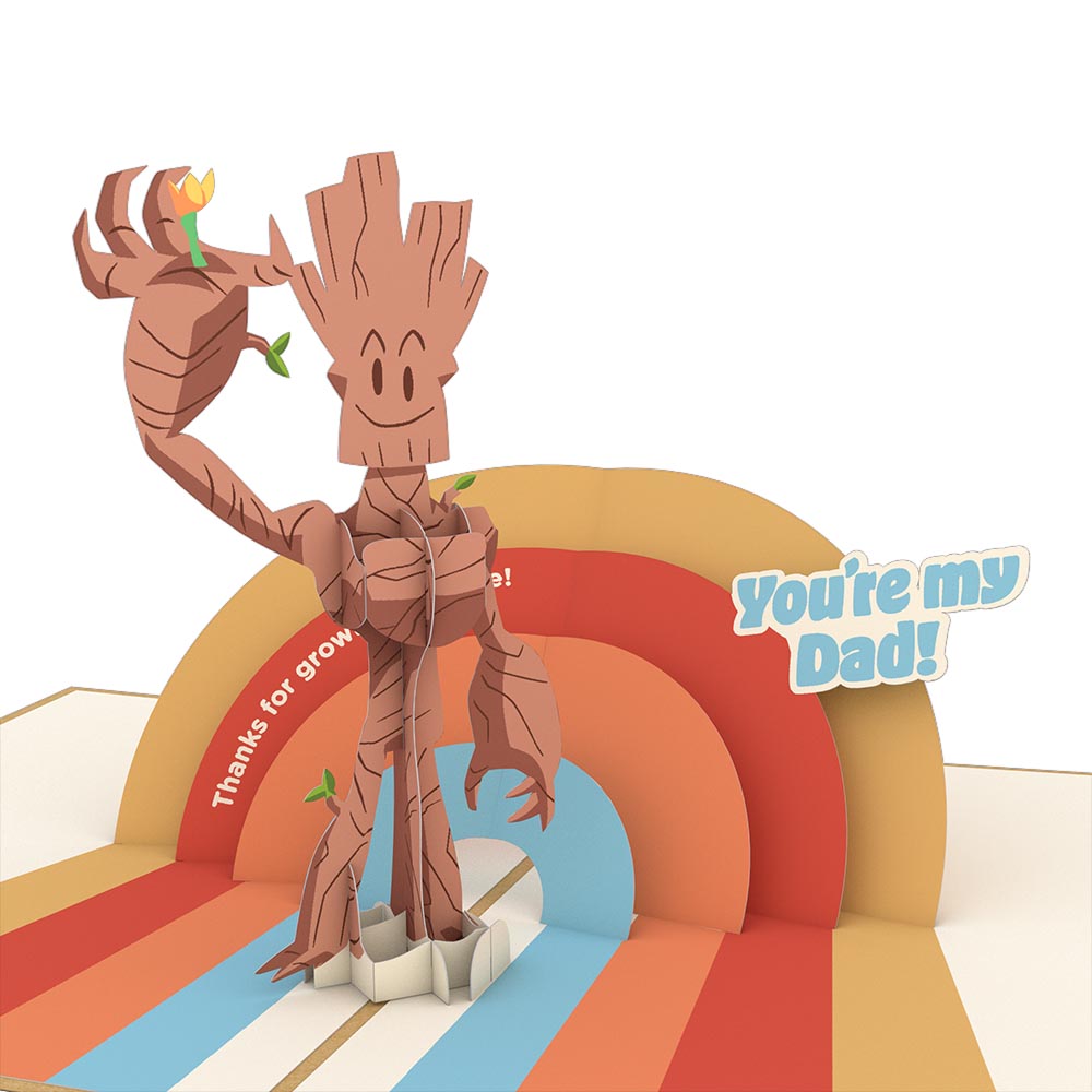 Marvel's Guardians of the Galaxy Groot-ful You're My Dad Pop-Up Card、mySite、solidvoid